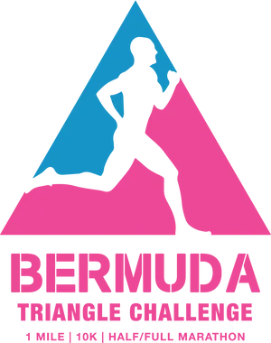 Bermuda Triangle Challenge Running Event Logo PNG Image