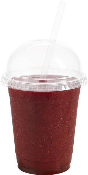 Berry Smoothie Plastic Cup PNG Image