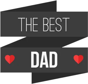 Best Dad Award Ribbon Fathers Day PNG Image