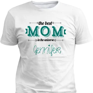 Best Mom Universe Tshirt Design Jennifer PNG Image