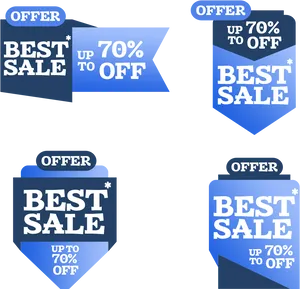 Best Sale Offer Banners Set PNG Image