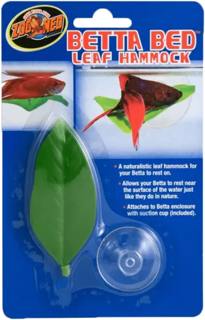 Betta Bed Leaf Hammock Packaging PNG Image