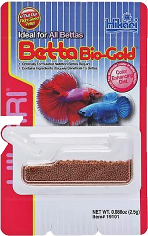 Betta Bio Gold Fish Food Package PNG Image