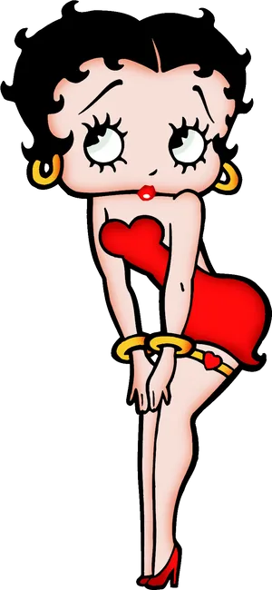 Betty Boop Classic Pose PNG Image