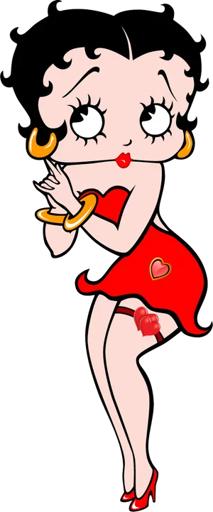 Betty Boop Classic Pose PNG Image