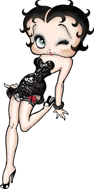 Betty Boop Classic Pose PNG Image