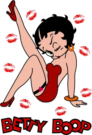 Betty Boop Classic Pose PNG Image