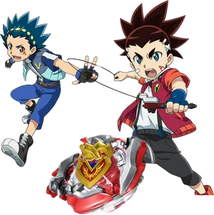 Beyblade Battle Launch PNG Image