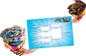 Beyblade Burst Rise Tournament Bracket PNG Image