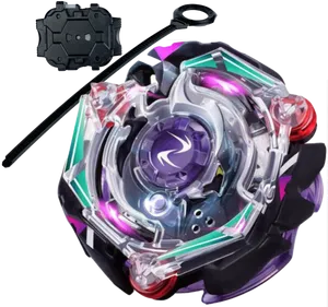 Beyblade Burst Toywith Launcher PNG Image