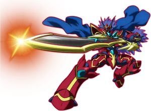 Beyblade Character With Sword PNG Image