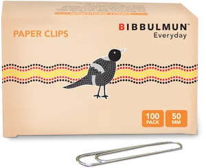 Bibbulmun Paper Clips Packaging PNG Image