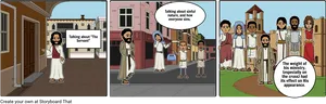 Biblical Comic Strip Teaching Moments PNG Image