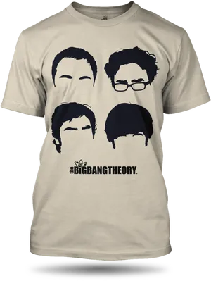 Big Bang Theory T Shirt Design PNG Image