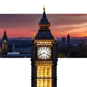 Big Ben At Sunset Png 48 PNG Image