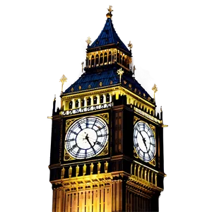 Big Ben At Sunset Png Hwt PNG Image