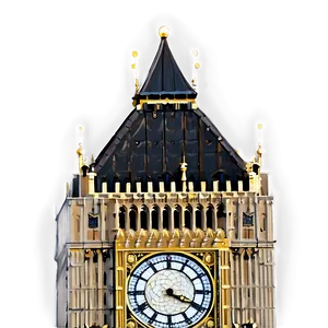 Big Ben Close-up Png Ibn2 PNG Image