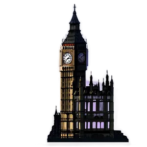 Big Ben Twilight View Png Vap18 PNG Image