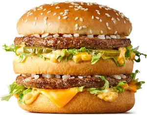 Big Mac Close Up PNG Image