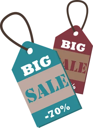 Big Sale Price Tags Vector PNG Image