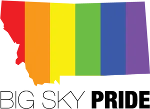 Big Sky Pride Rainbow Logo PNG Image