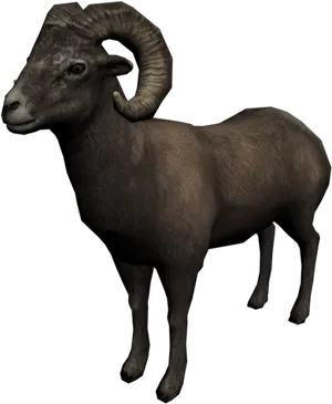 Bighorn Sheep Profile PNG Image