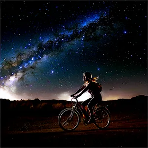 Biking Under The Stars Png 35 PNG Image