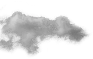 Billowing Smoke Cloud Blue Sky PNG Image