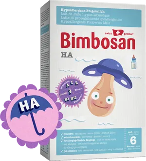 Bimbosan Hypoallergenic Followon Milk Carton PNG Image