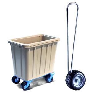 Bin With Wheels Beige Png Hif PNG Image