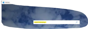 Bing Search Bar Cloud Background PNG Image