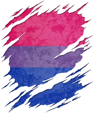 Bisexual Flag Torn Texture PNG Image