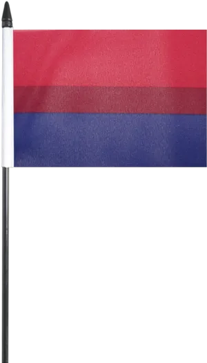 Bisexual Pride Flag Displayed PNG Image