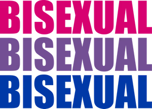 Bisexual Word Overlay PNG Image