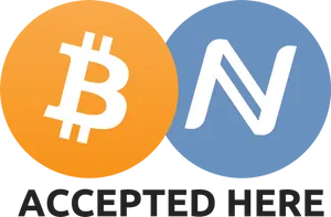 Bitcoin Accepted Here Sign PNG Image