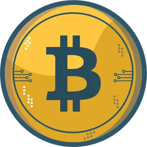Bitcoin Cryptocurrency Icon PNG Image