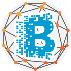 Bitcoin Network Illustration PNG