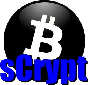 Bitcoin Script Logo Graphic PNG Image