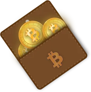 Bitcoin Wallet Illustration PNG Image