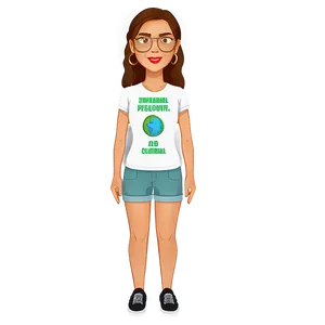 Bitmoji Environmental Activist Png Uai37 PNG Image