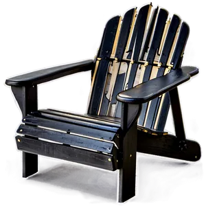 Black Adirondack Chair Png Dkb80 PNG Image