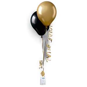 Black And Gold Helium Balloons Png 47 PNG Image