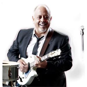 Black And White Billy Joel Png 06252024 PNG Image