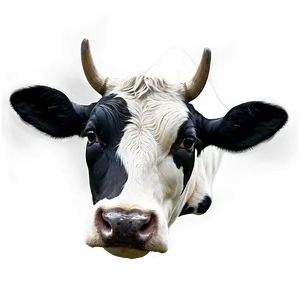 Black And White Cow Head Png 29 PNG Image