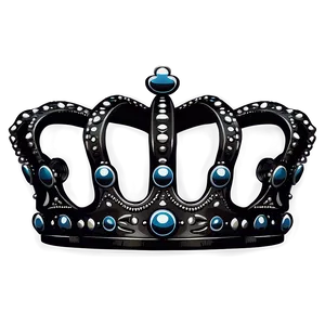 Black And White Crown Vector Png Qoo87 PNG Image