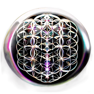 Black And White Flower Of Life Png 20 PNG Image