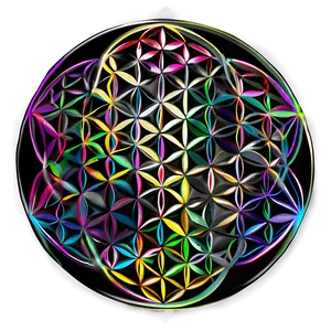 Black And White Flower Of Life Png 84 PNG Image