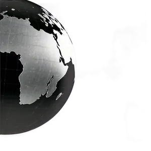 Black And White Globe Sketch Png 82 PNG Image