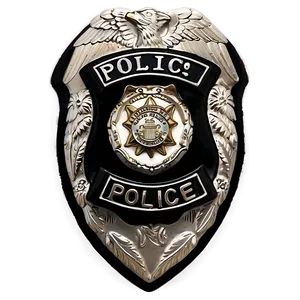 Black And White Police Badge Png 05252024 PNG Image