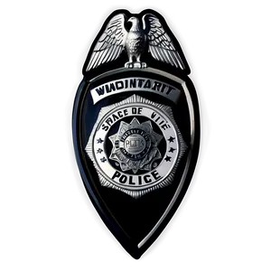 Black And White Police Badge Png Bvu PNG Image